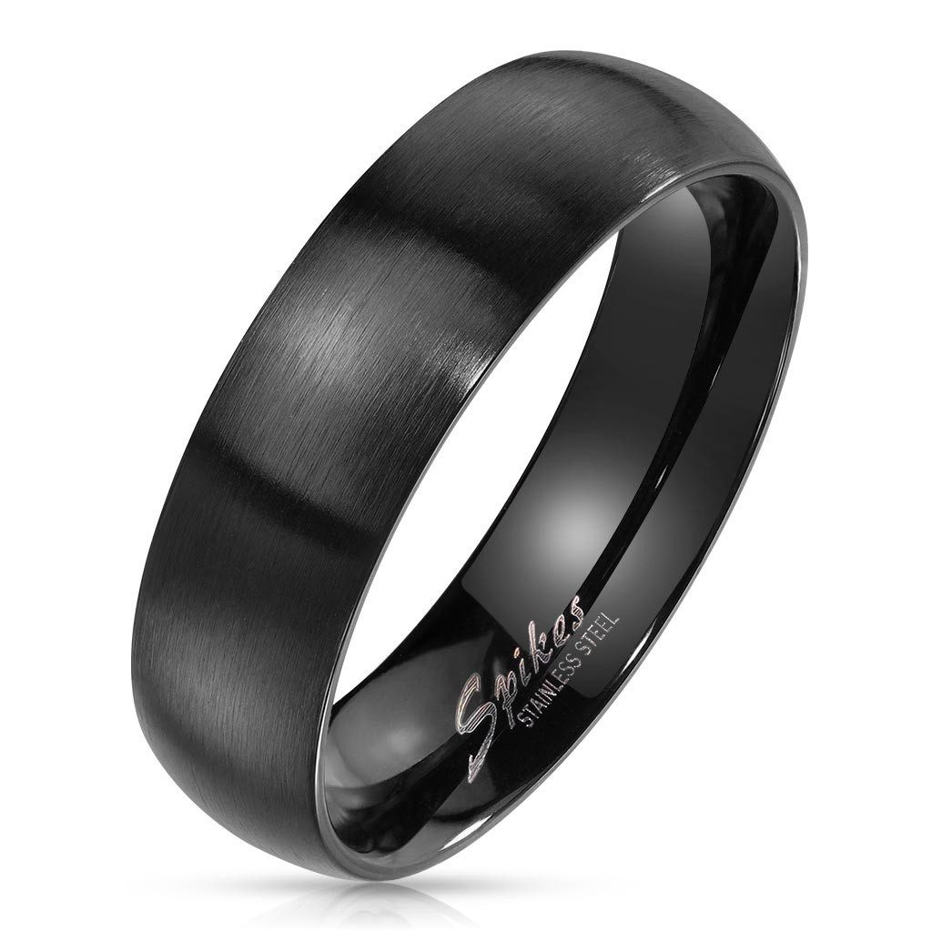 Order & Smile Schmuck Partnerring Partnerring Edelstahl matt: Ring in Silber, Gold, Blau oder Schwarz
