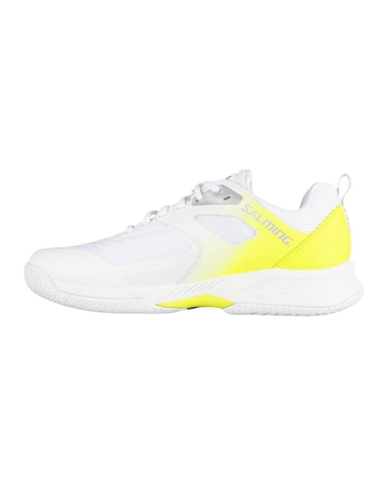 SALMING Hallen-Indoorschuhe Fusion Pro Stabilität 2025 weiss/gelb Herren Badmintonschuh