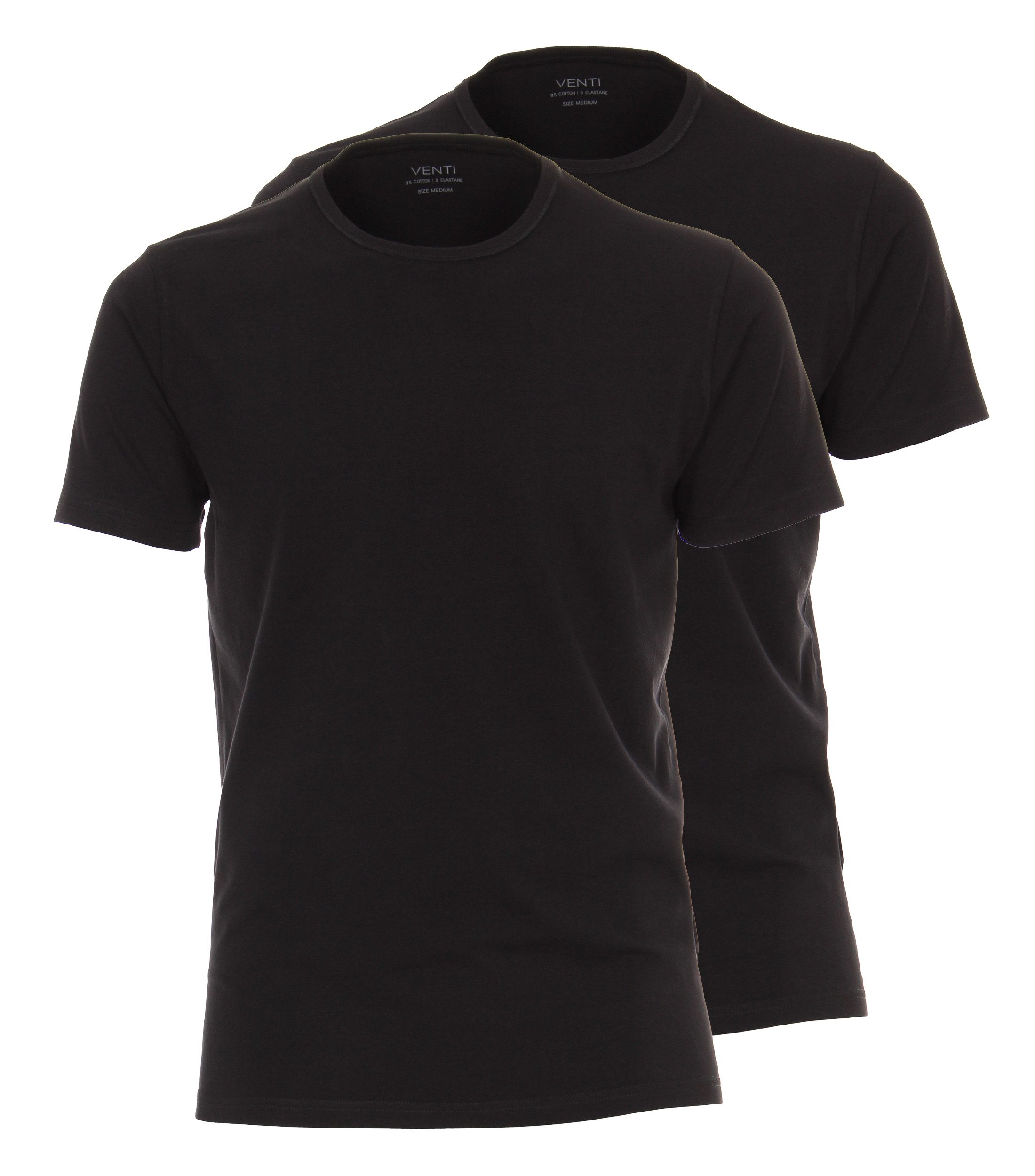 VENTI T-Shirt VENTI T-Shirt Doppelpack uni