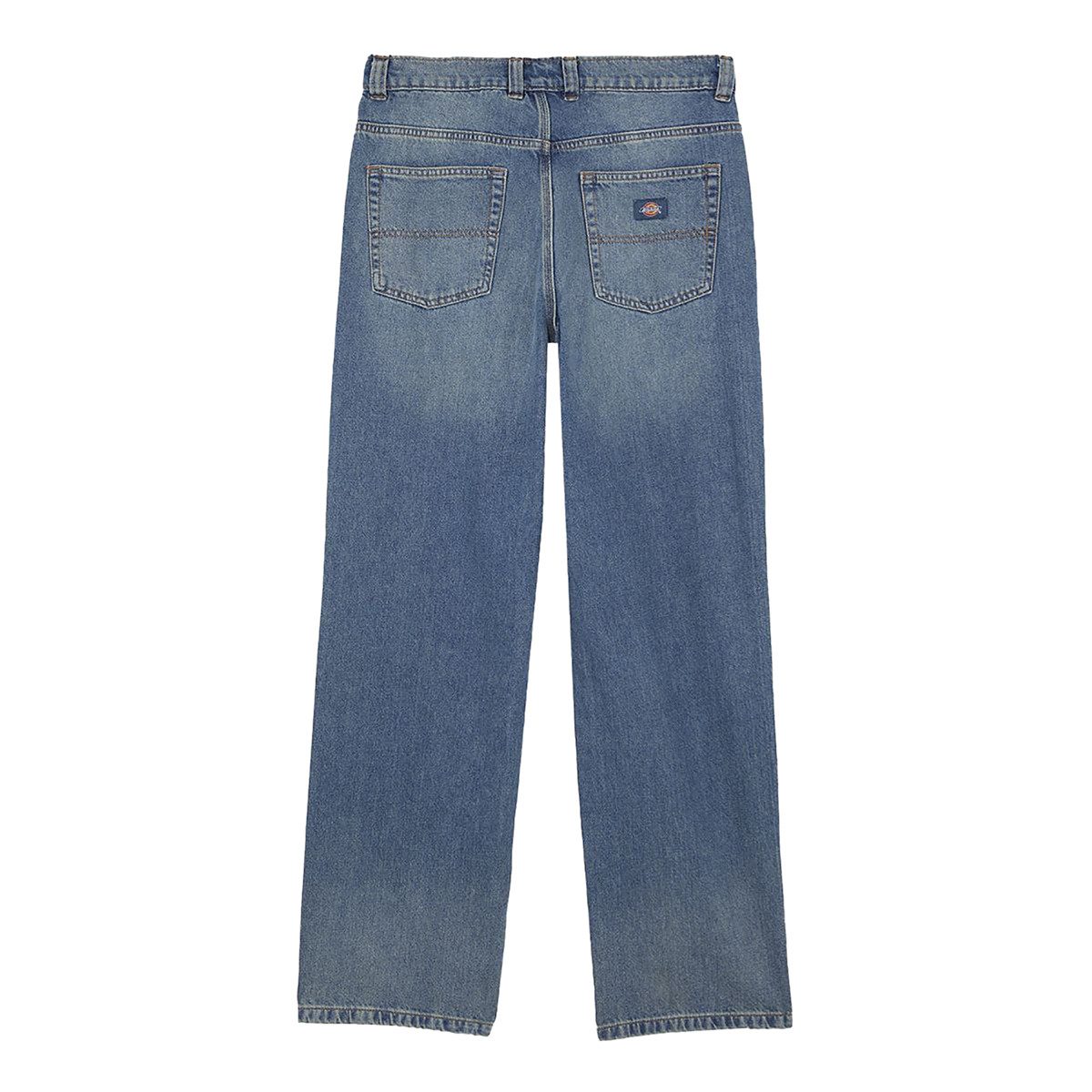 Dickies 5-Pocket-Jeans Dickies Herren Jeans Thomasville Relaxed khaki (1-tlg., kein Set) Gewebtes Dickies Label auf der Gesäßtasche