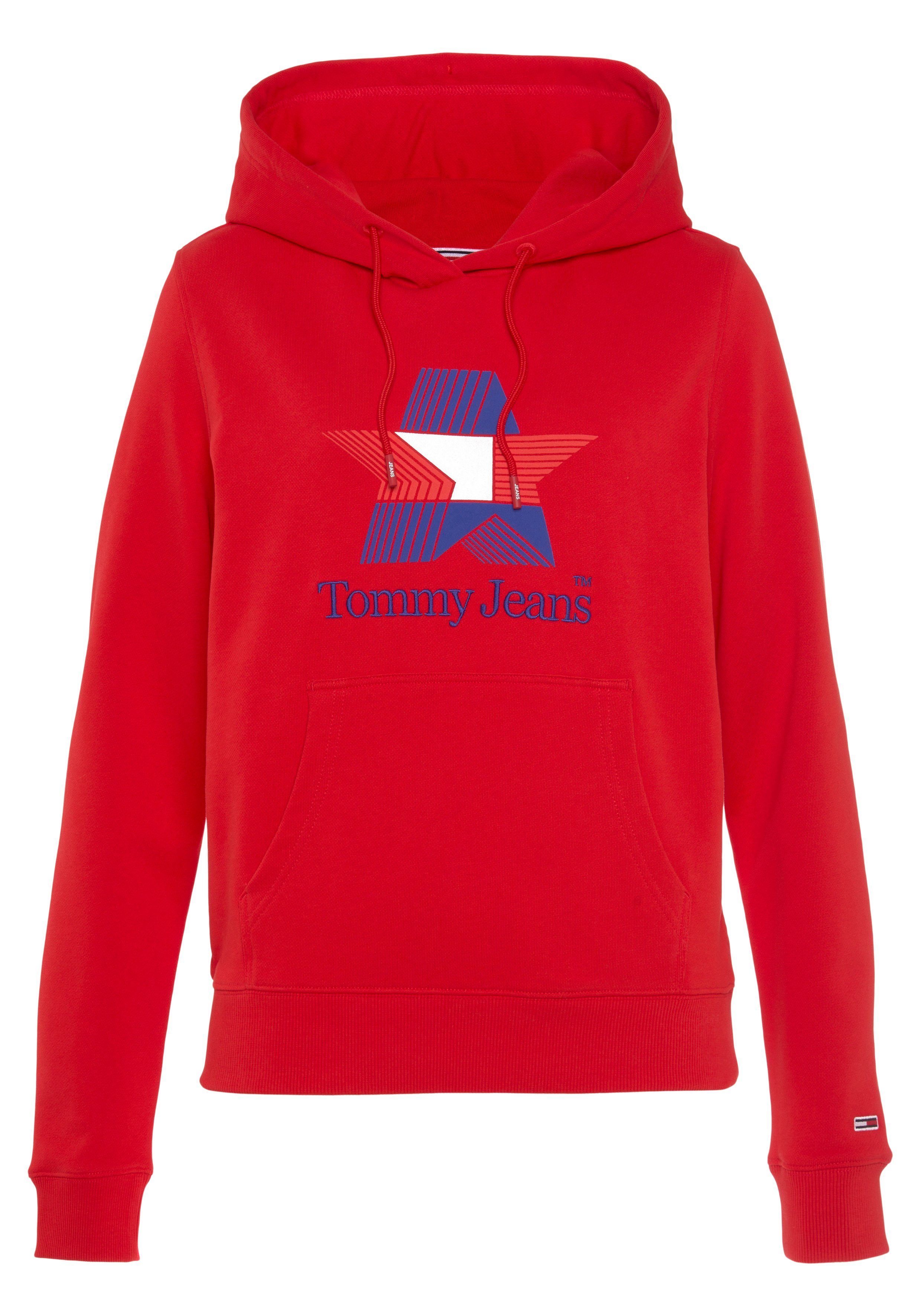 Tommy Jeans Schriftzug Kapuzensweatshirt TJW großem REG TJ Jeans STAR mit HOODIE Tommy