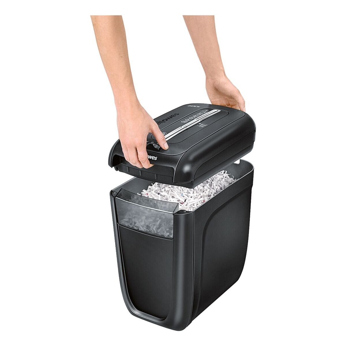 FELLOWES Aktenvernichter Powershred 60Cs, Partikelschnitt 4x40 mm, bis 10 Blatt, 22 Liter