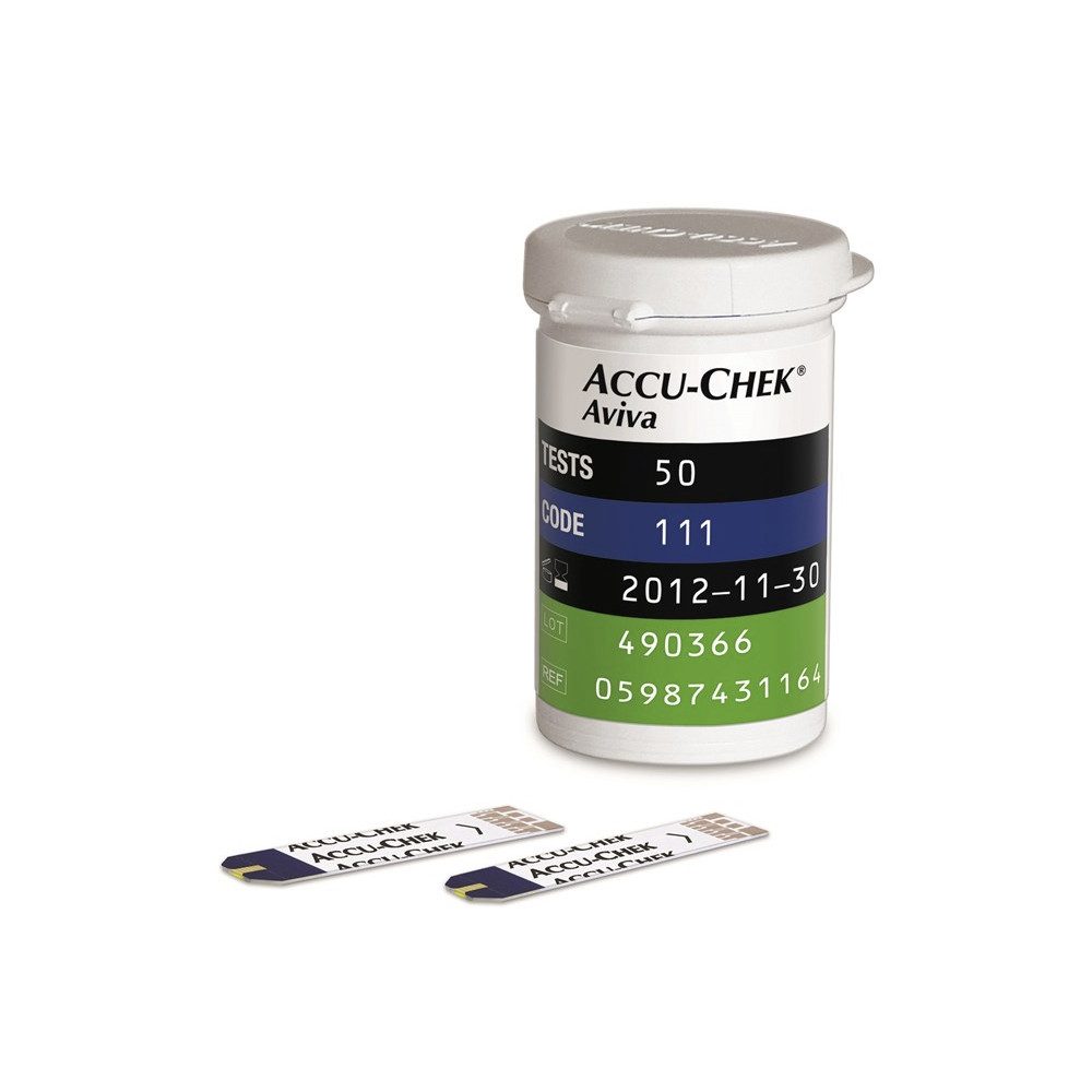 Roche Blutzucker-Teststreifen Accu-Chek Aviva Teststreifen, Spar Set, 1-tlg., Diabetes Teststreifen, Blutzuckerkontrolle, Blutzuckerkontrolle