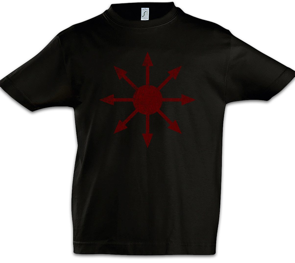 Print-Shirt Chaos Vintage Symbol I Kinder T-Shirt Goth Metal Cyber Hardcore Logo