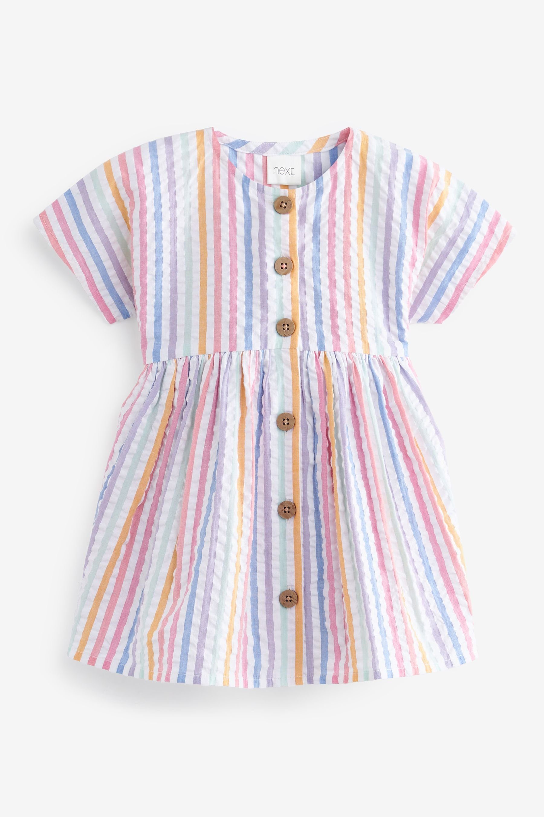 Next Sommerkleid Lockeres Kleid (1-tlg) Rainbow Stripe