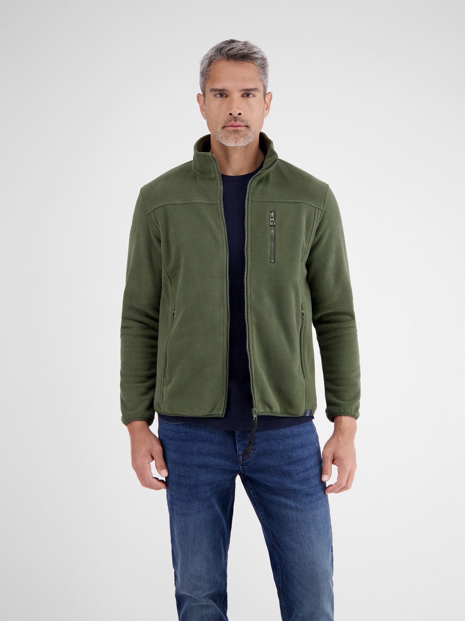 LERROS Sweatjacke Polarfleece-Jacke mit Reißverschluss günstig online kaufen