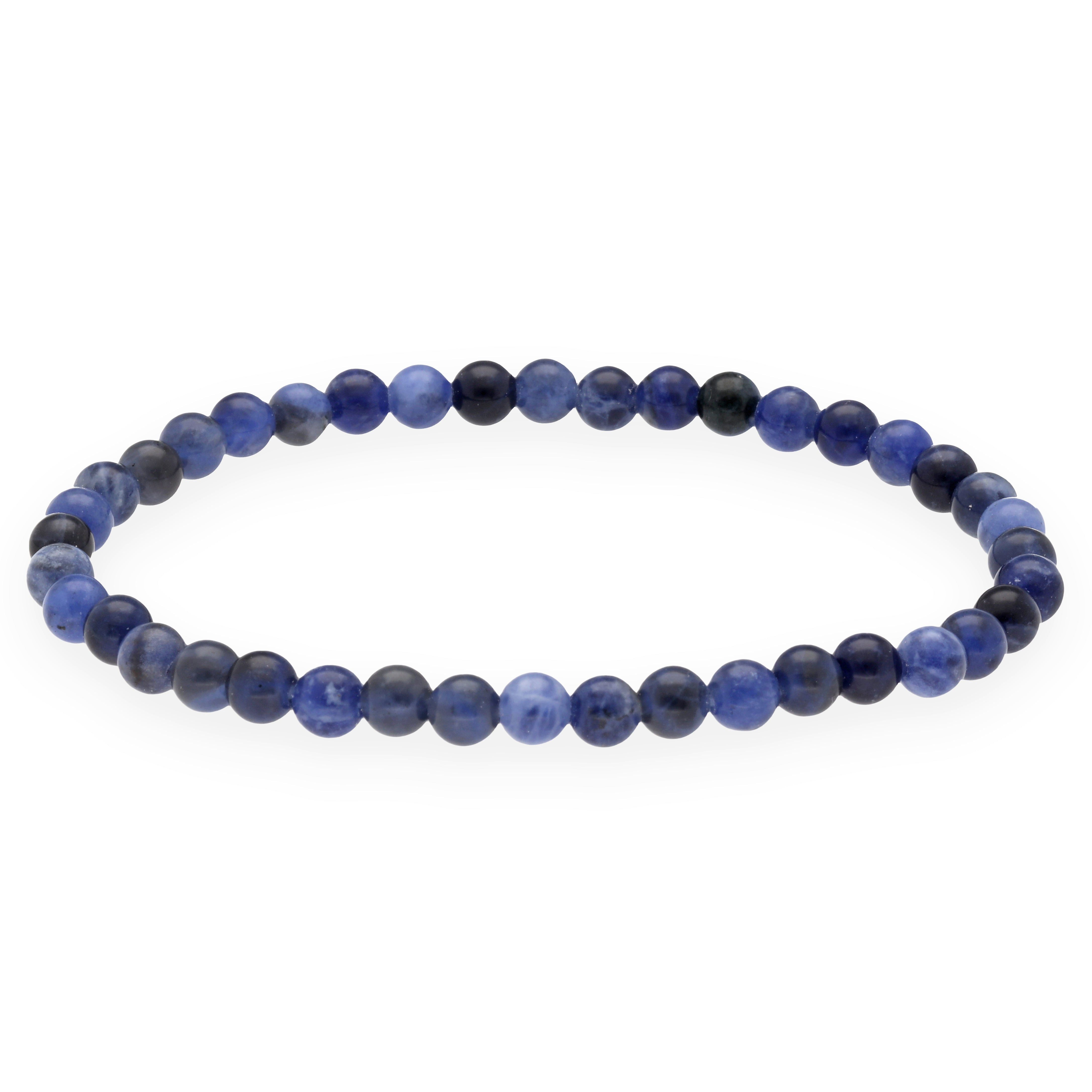 Lebensquelle Plus Armband Sodalith Mini-Kugelarmband, 4 mm