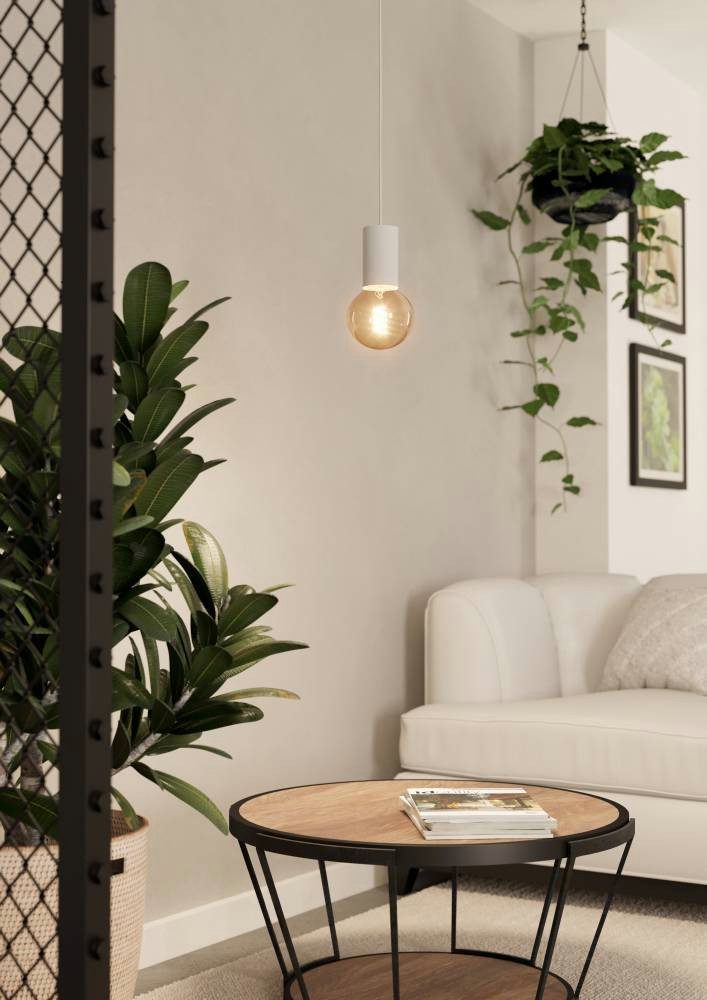 EGLO Hängeleuchte POZUETA 1, ohne Leuchtmittel, Pendelleuchte, E27 Fassung mit Kabel, Metall, Ø 6,5 cm