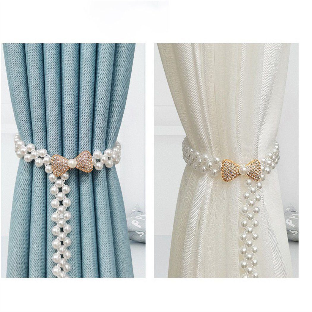 Vorhänge, modernes einfaches DAYUT, (1-tlg) Perlenvorhangband, Raffhalter für Raffhalter