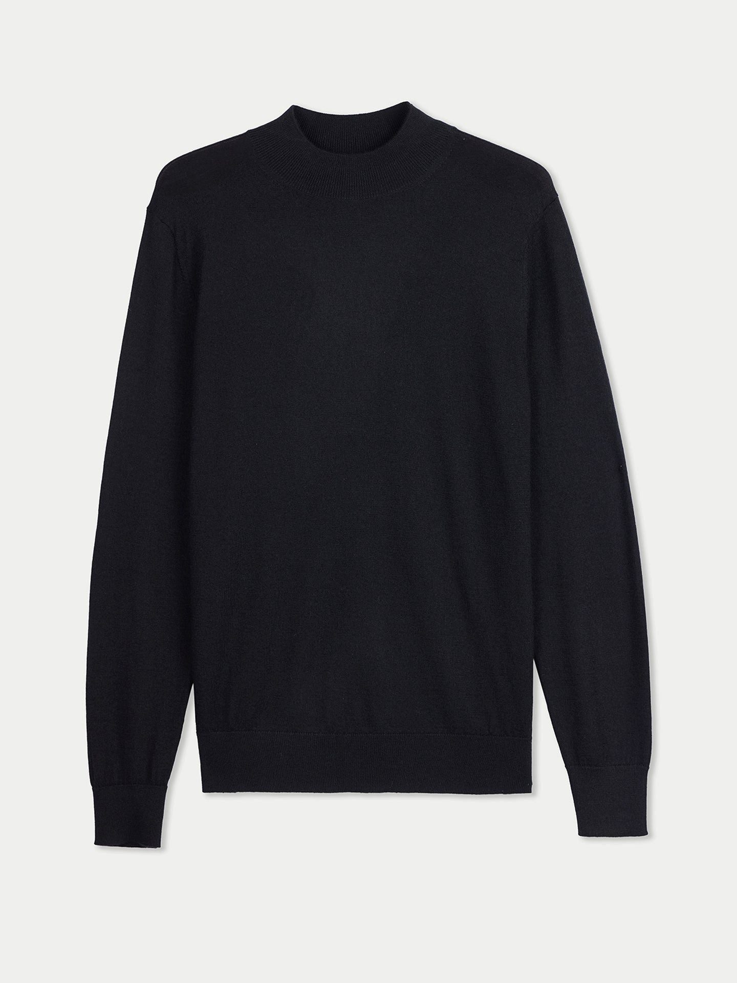 GOBI Cashmere Rundhalspullover Herren Kaschmir-Seide Pullover mit Stehkragen