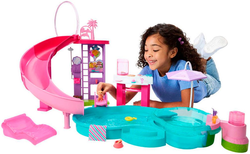 Barbie Puppen Planschbecken Barbie Traumpool günstig online kaufen