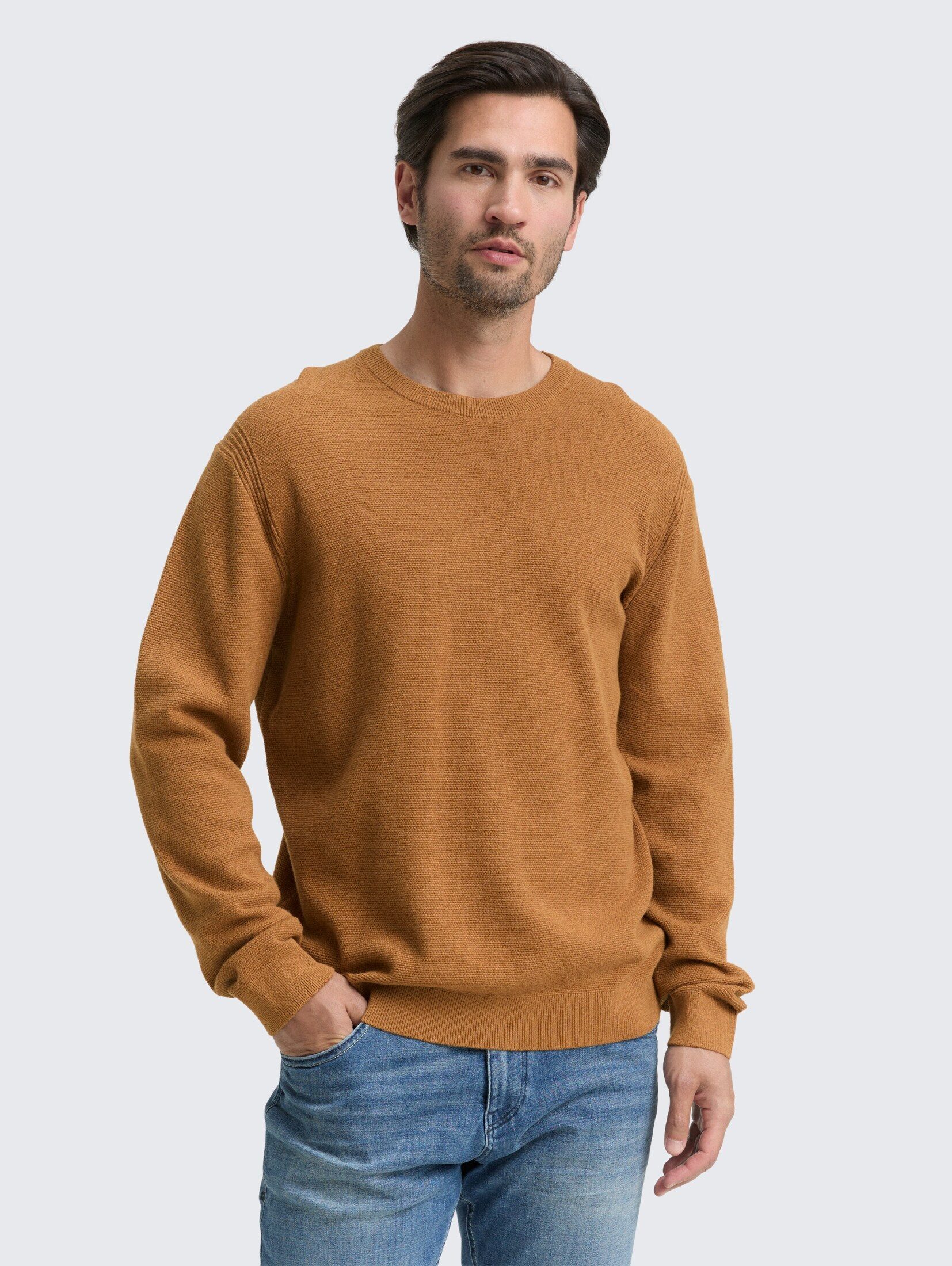 TOM TAILOR Strickpullover Strickpullover aus Bio-Baumwolle günstig online kaufen