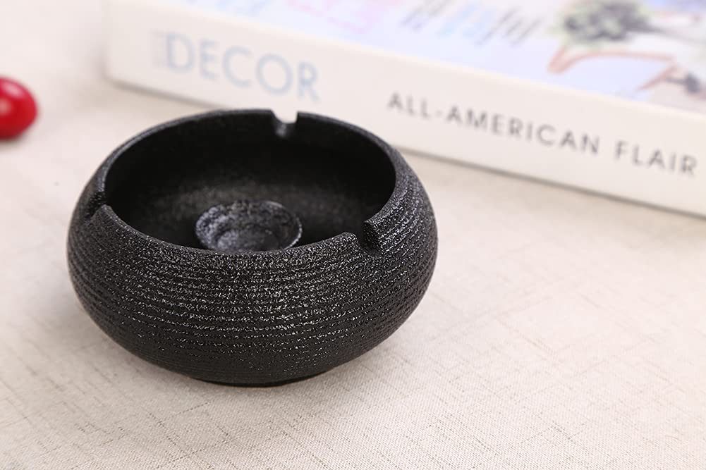 SURFOU Aschenbecher Aschenbecher für draussen mit deckel groß keramik outdoor aschenbecher, Wind- und geruchsdichter Aschenbecher für Draußen, Zuhause und Büro – Bild 5 von 5