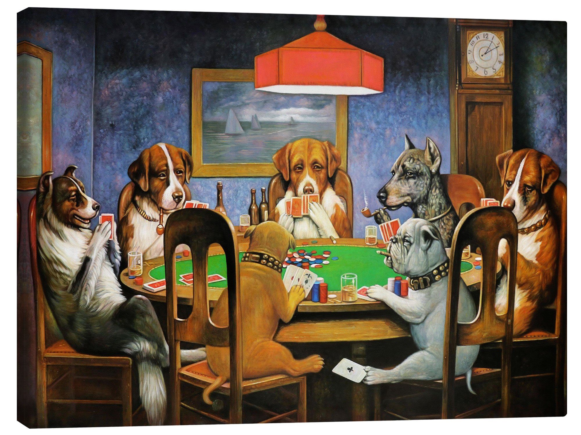 Posterlounge Wandbild A Friend in Need (Dogs Playing Poker), 1903, Cassius günstig online kaufen