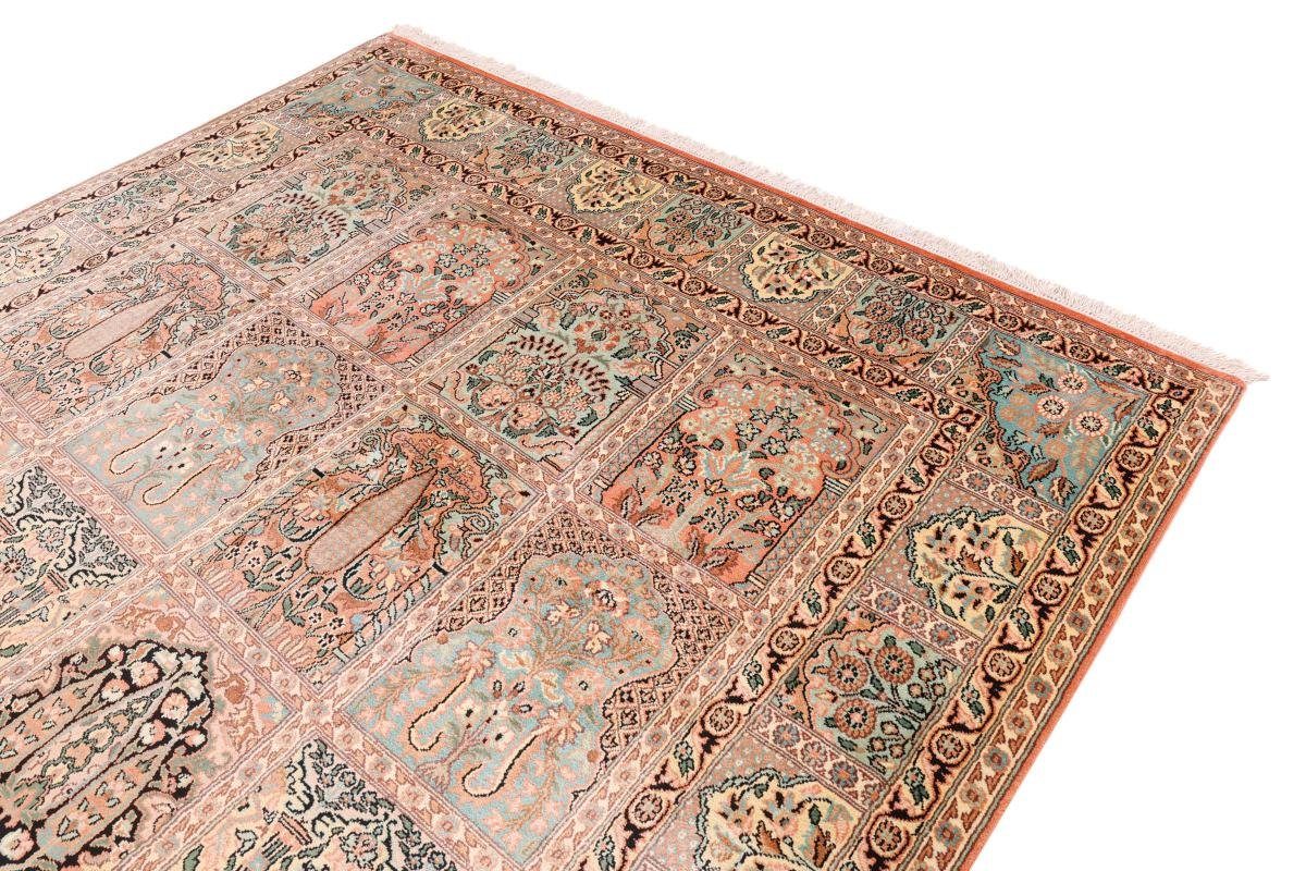 Orientteppich Kaschmir Höhe: Orientteppich, Seide rechteckig, 4 mm Trading, 187x278 Nain Handgeknüpfter
