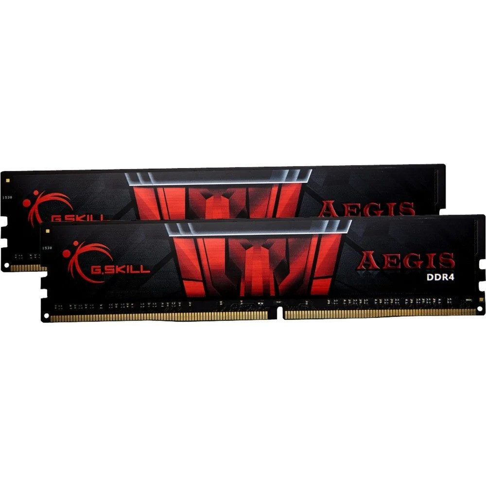 G.Skill Aegis 32GB RAM DDR4-3200 Dual-Kit (2x16GB) CL16 PC-Arbeitsspeicher (Leistungsstarkes Dual-Channel DDR4 Kit für stabile Systemperformance)