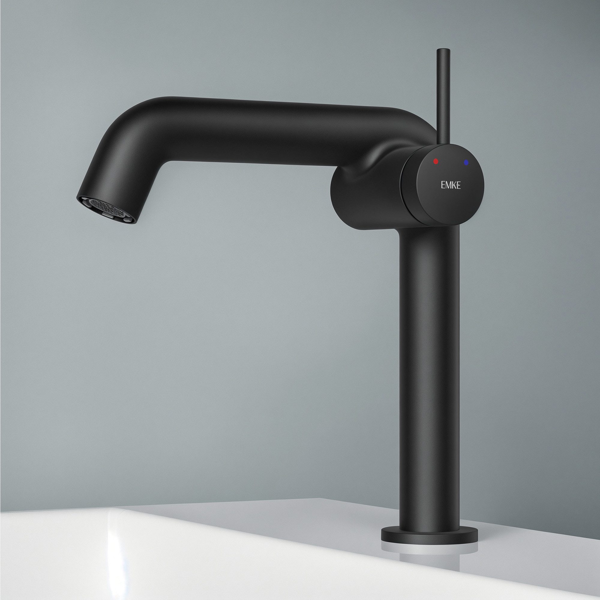 EMKE Waschtischarmatur Wasserhahn Bad mit Luftsprudler Küchenarmatur Mischb günstig online kaufen