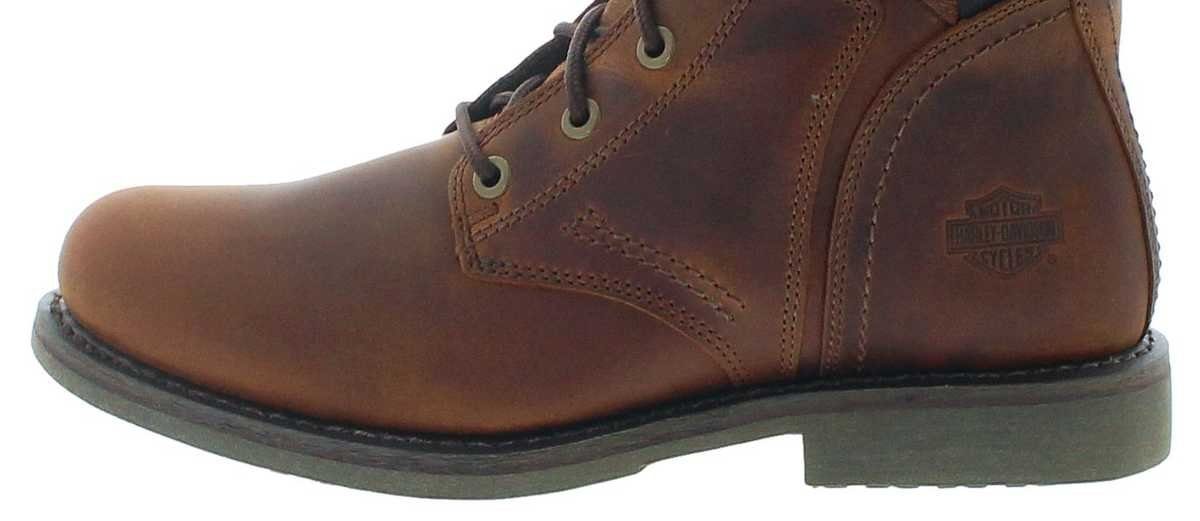 HARLEY-DAVIDSON D97029 DARNEL CE Herren Schnürstiefel Braun Bikerboots CE zertifiziert