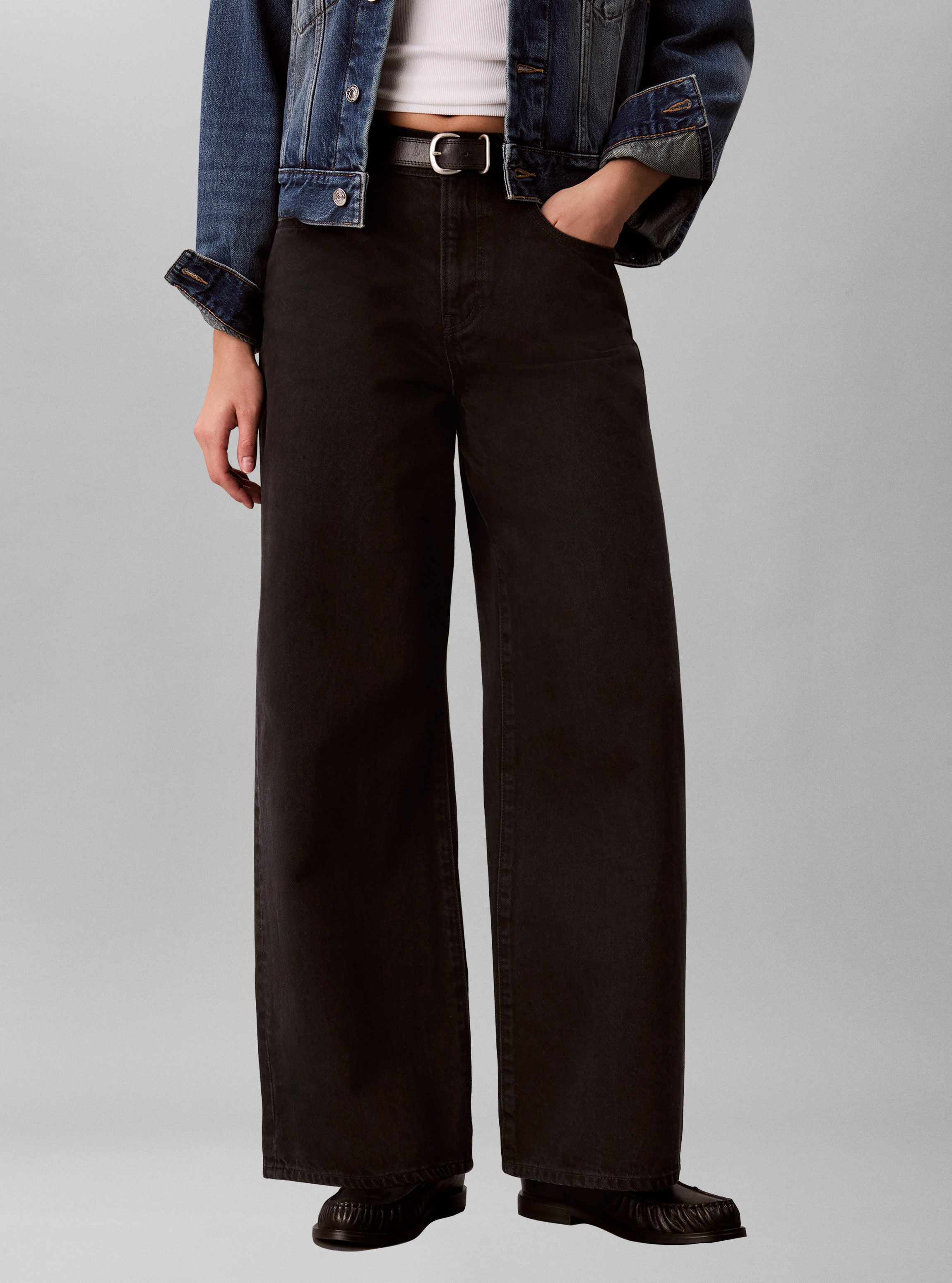 Calvin Klein Jeans Weite Jeans THE WIDE LEG Regular fit mit ausgestelltem Bein