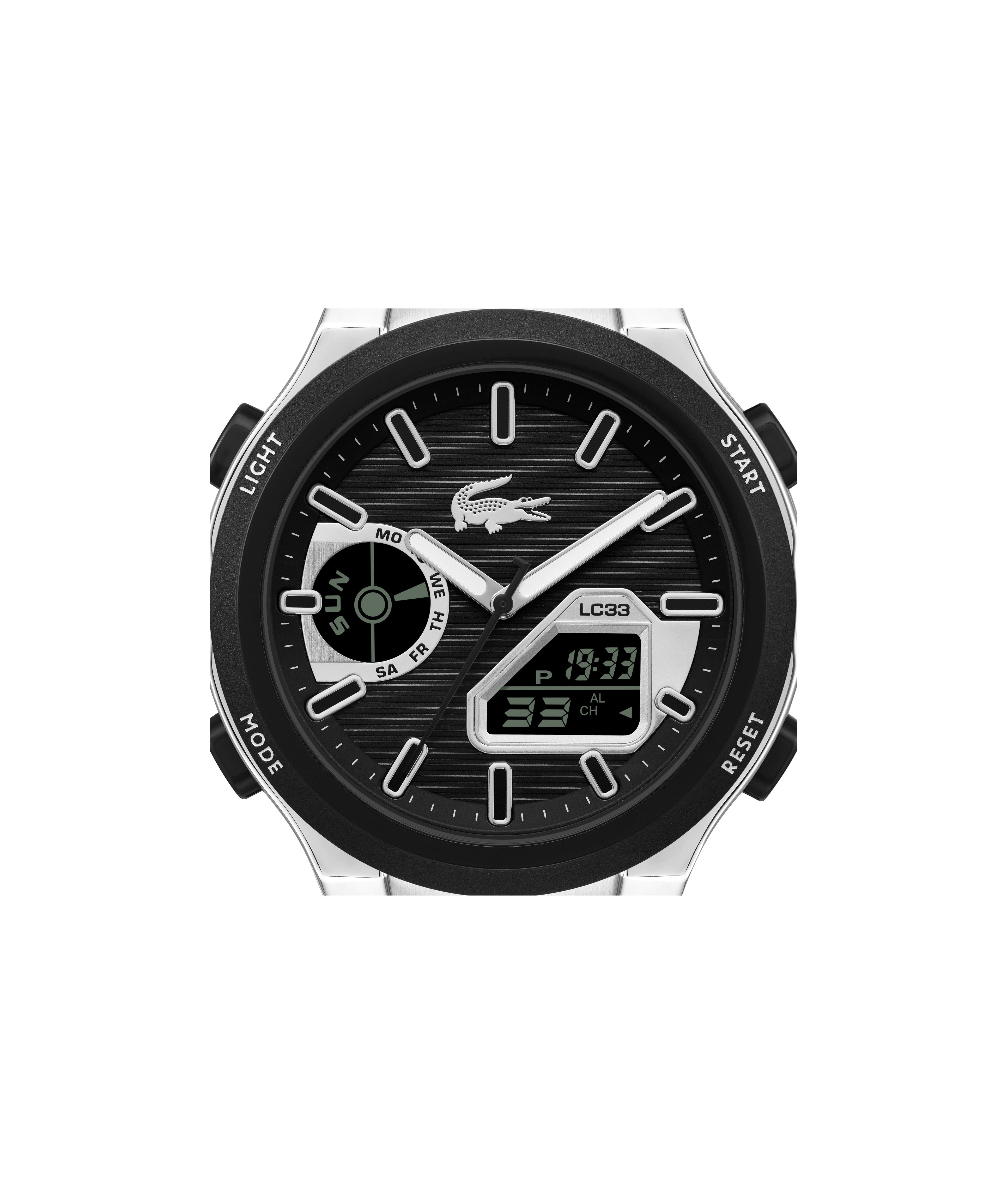 Lacoste Quarzuhr LC33 2011516, Armbanduhr, Herrenuhr, Silikonarmband, analog, digital, Stoppfunktion – Bild 5 von 5