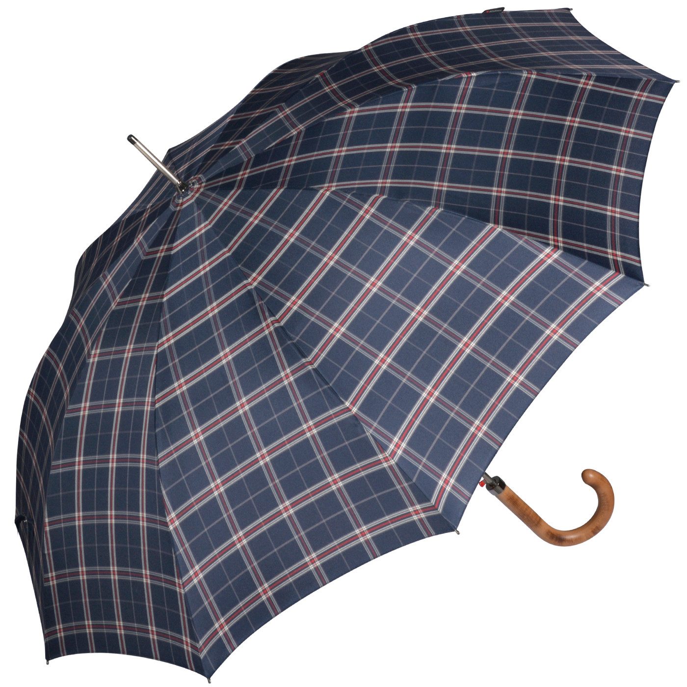 Knirps® Stockregenschirm Herrenschirm mit Automatik, groß und stabil, mit robustem Stahlgestell - check navy