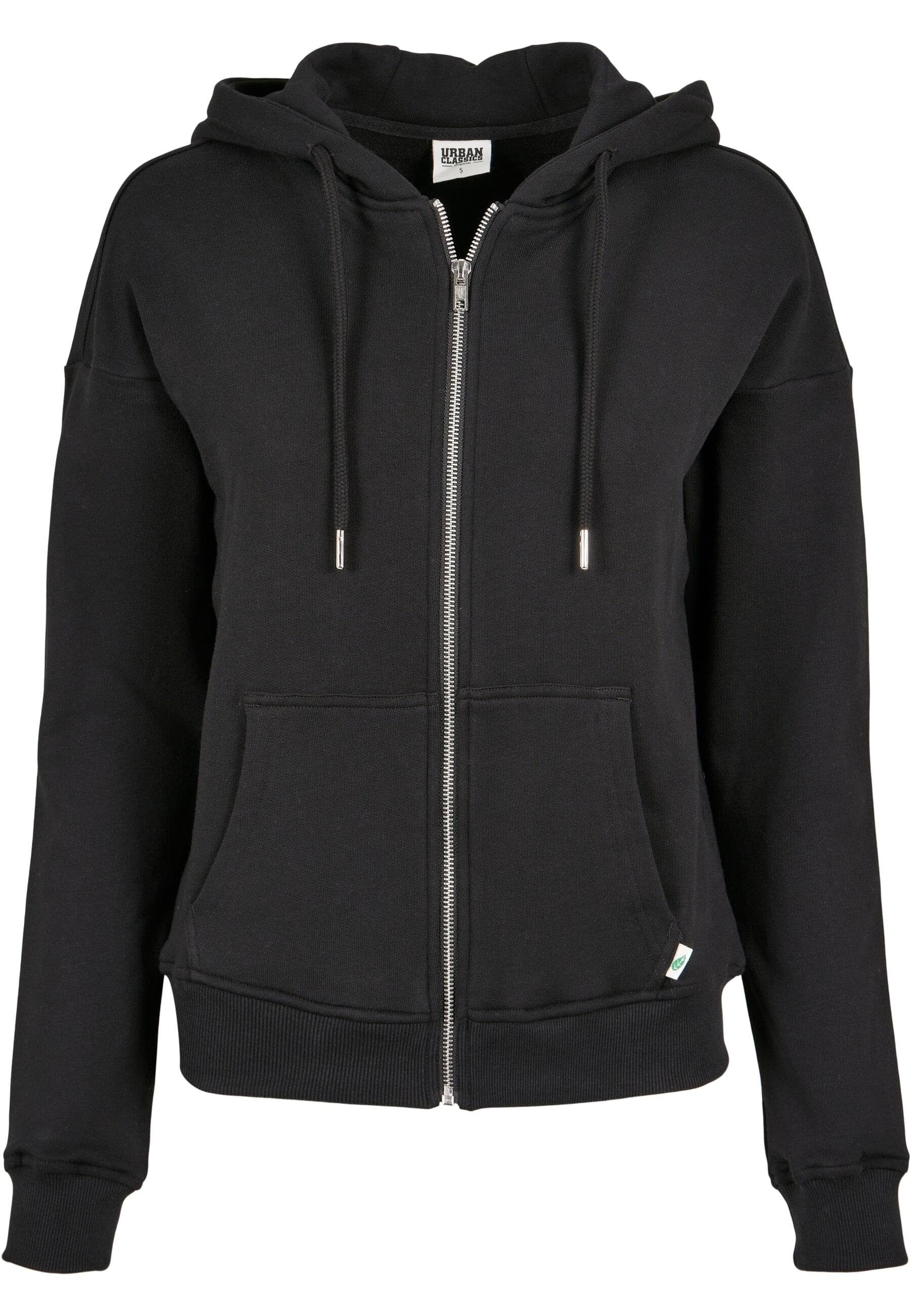 URBAN CLASSICS Sweatjacke Damen Ladies Organic Terry Zip Hoody (1-tlg)