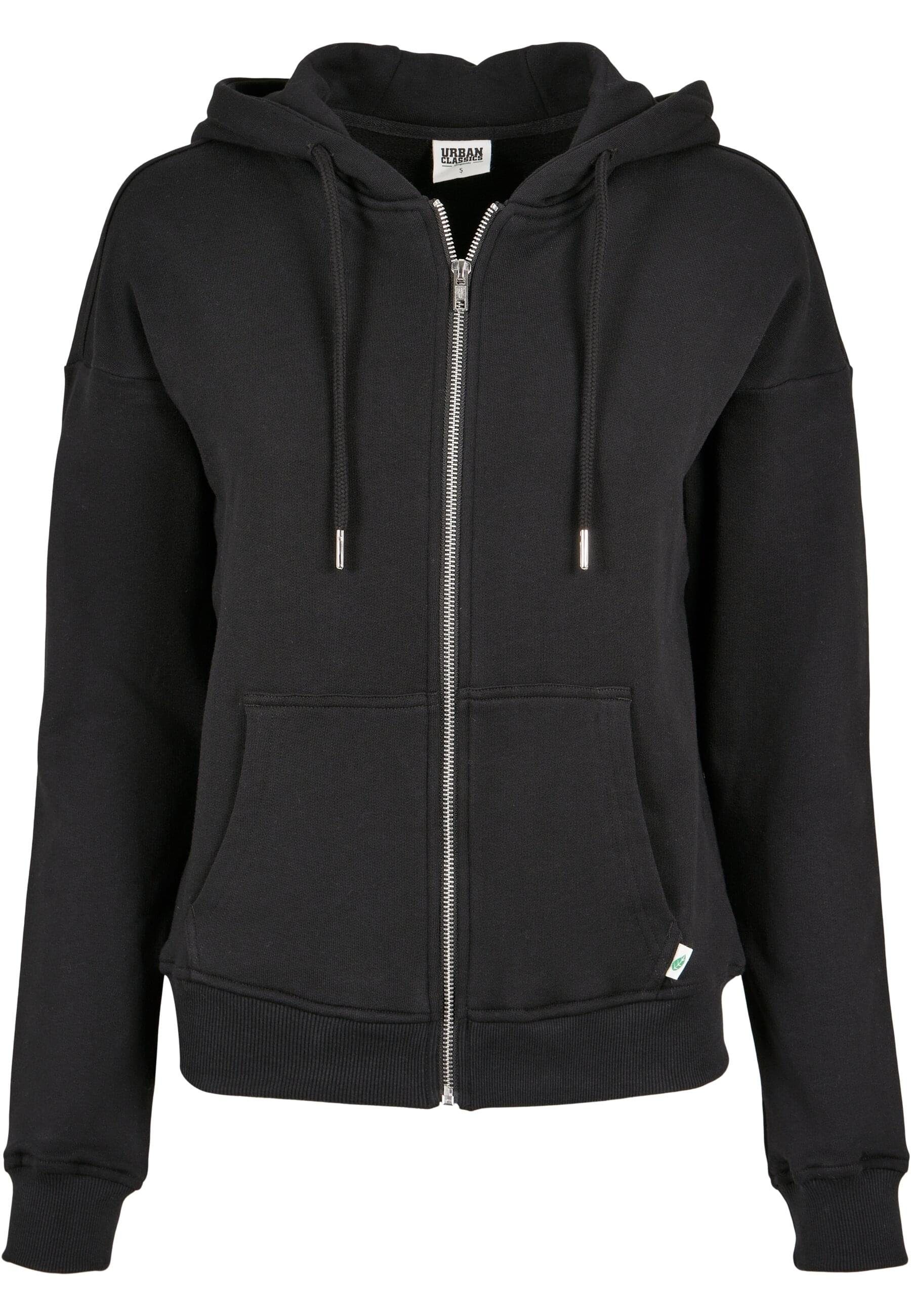 URBAN CLASSICS Sweatjacke Urban Classics Damen Ladies Organic Terry Zip Hoo günstig online kaufen