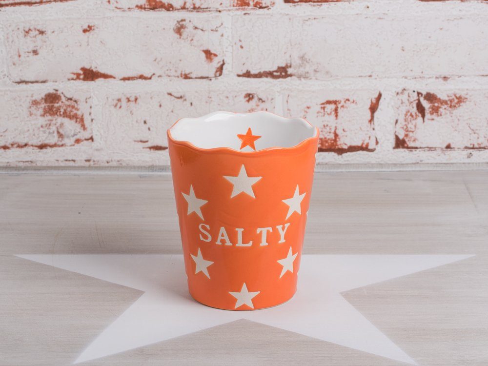 Krasilnikoff Schale Krasilnikoff Salzstangen Кружки SALTY Orange mit Sternen