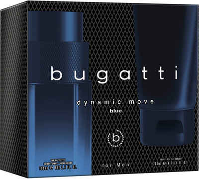 bugatti Eau de Toilette BUGATTI Dynamic Move man blue GP EdT 100ml + 200 ml SG, 2-tlg.