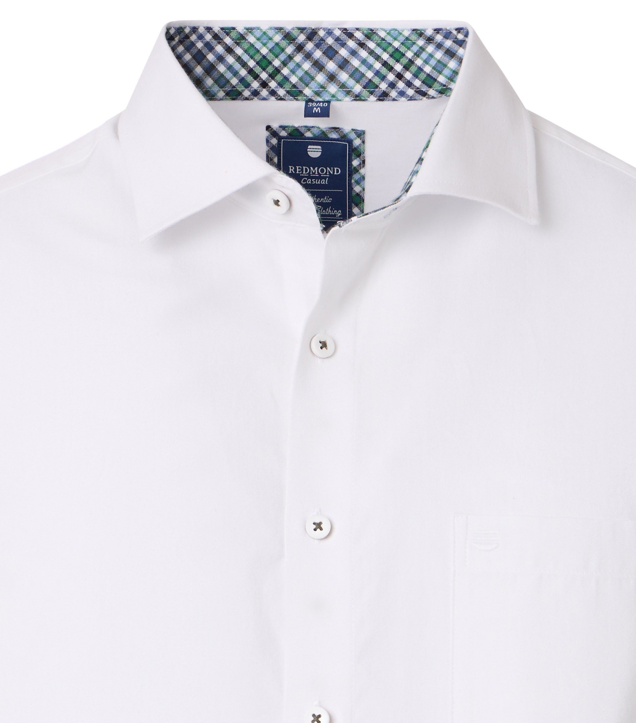 Redmond Langarmhemd uni Comfort Fit