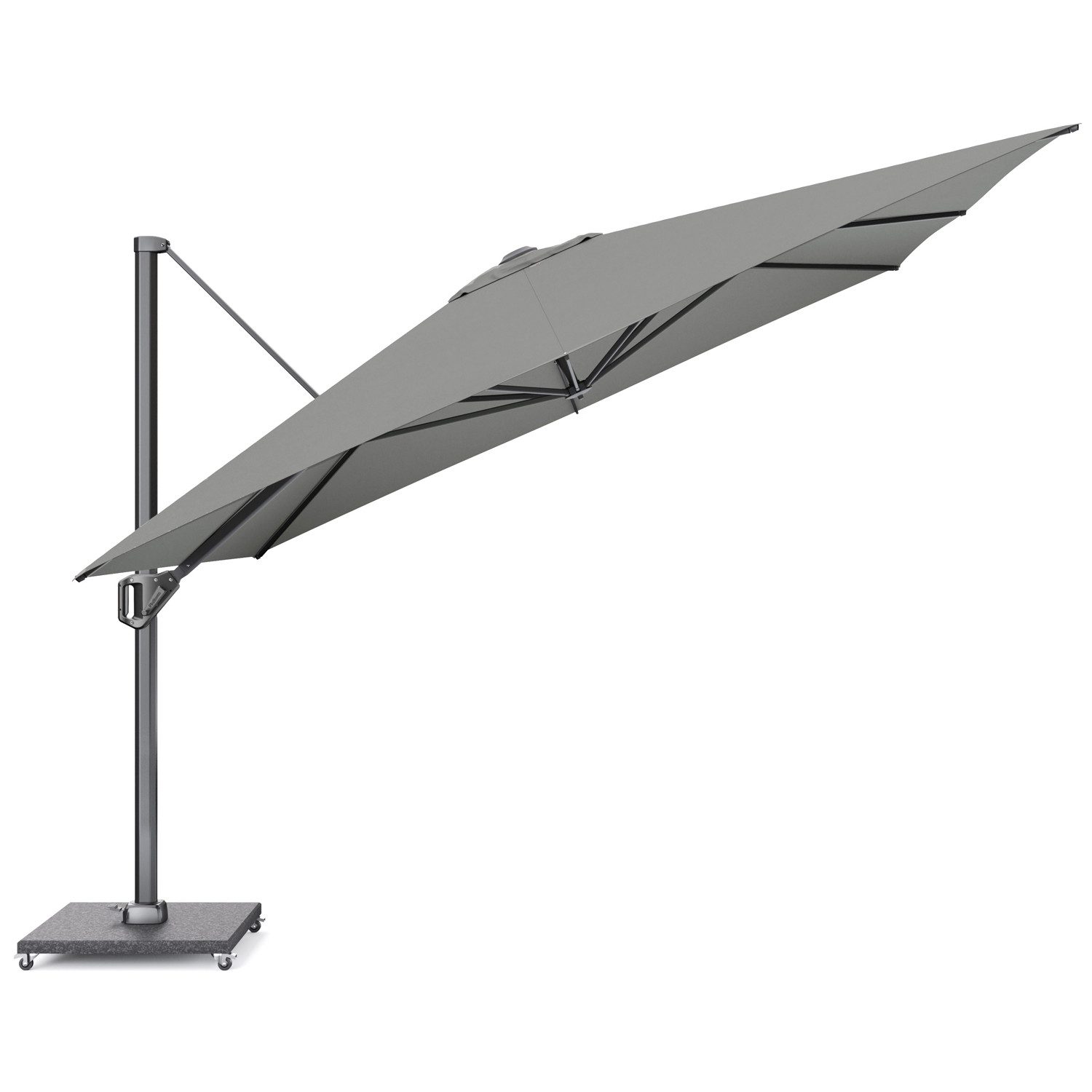Platinum Sonnenschirm quadratisch Challenger T¹ Premium 360° kippbar, LxB: 350x350 cm
