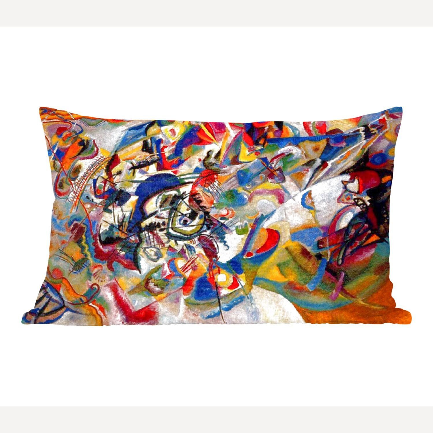 MuchoWow Dekokissen Komposition 7 - Gemälde von Wassily Kandinsky, Wohzimmer Dekoration, Zierkissen, Dekokissen mit Füllung, Schlafzimmer