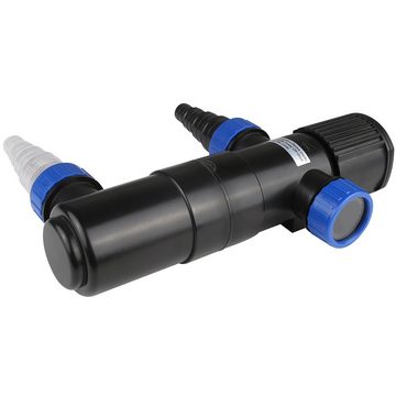 monzana Teichfilter, Teichklärer 11 Watt 5m Kabel 3 Anschlussadapter Gartenteich Aquarium