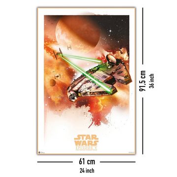 Close Up Poster Star Wars Episode V Poster Millenium Falcon 61 x 91,5 cm
