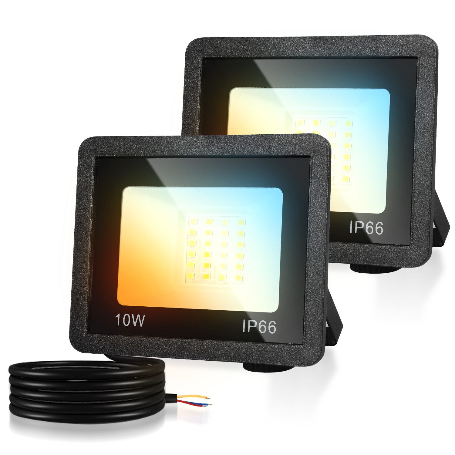 Clanmacy LED Flutlichtstrahler LED Fluter LED Strahler LED Flutlichtstrahle günstig online kaufen