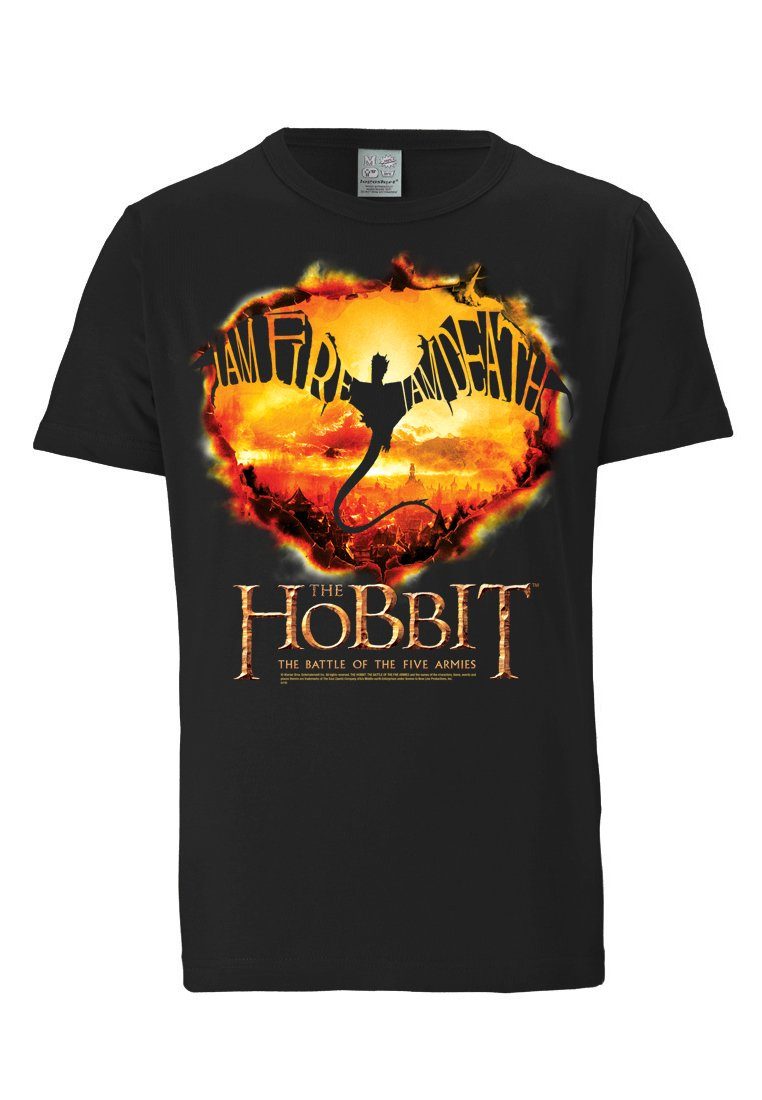 Herren Shirts LOGOSHIRT T-Shirt I Am Fire, I Am Death - Hobbit mit coolem Print