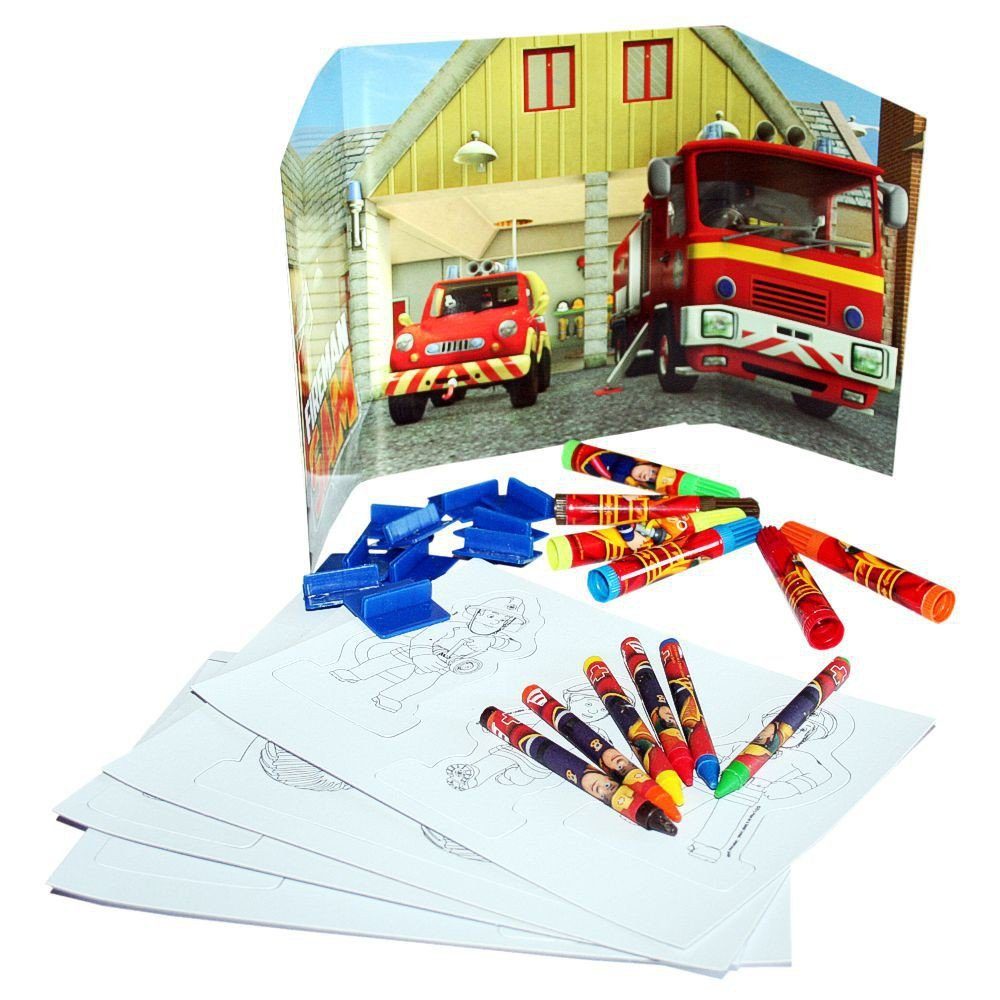 Feuerwehrmann Sam Kreativset Activity Spass 34 Teile Feuerwehrmann Sam Kinder Kreativ Set