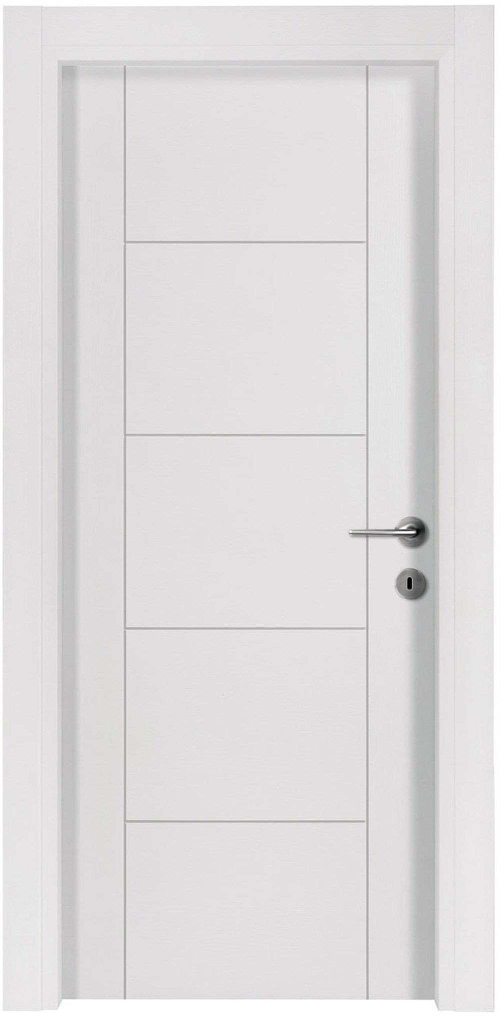 Xlmoebel Zimmertür Moderne weiße MDF-Zimmertür im minimalistischen Design, Made in Europa