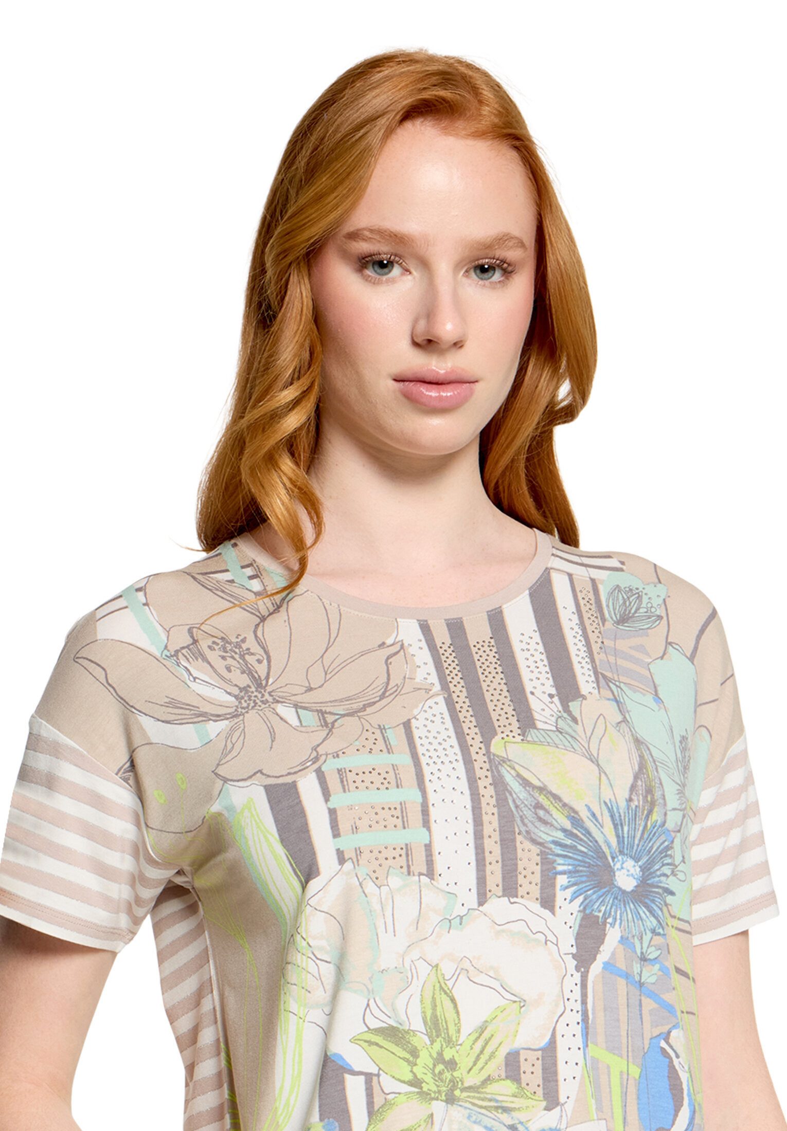 Betty Barclay Kurzarmshirt Damen mit Ringel (1-tlg)