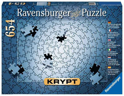 Ravensburger Puzzle Puzzle Krypt Silber 1000 Teile, 1000 Puzzleteile