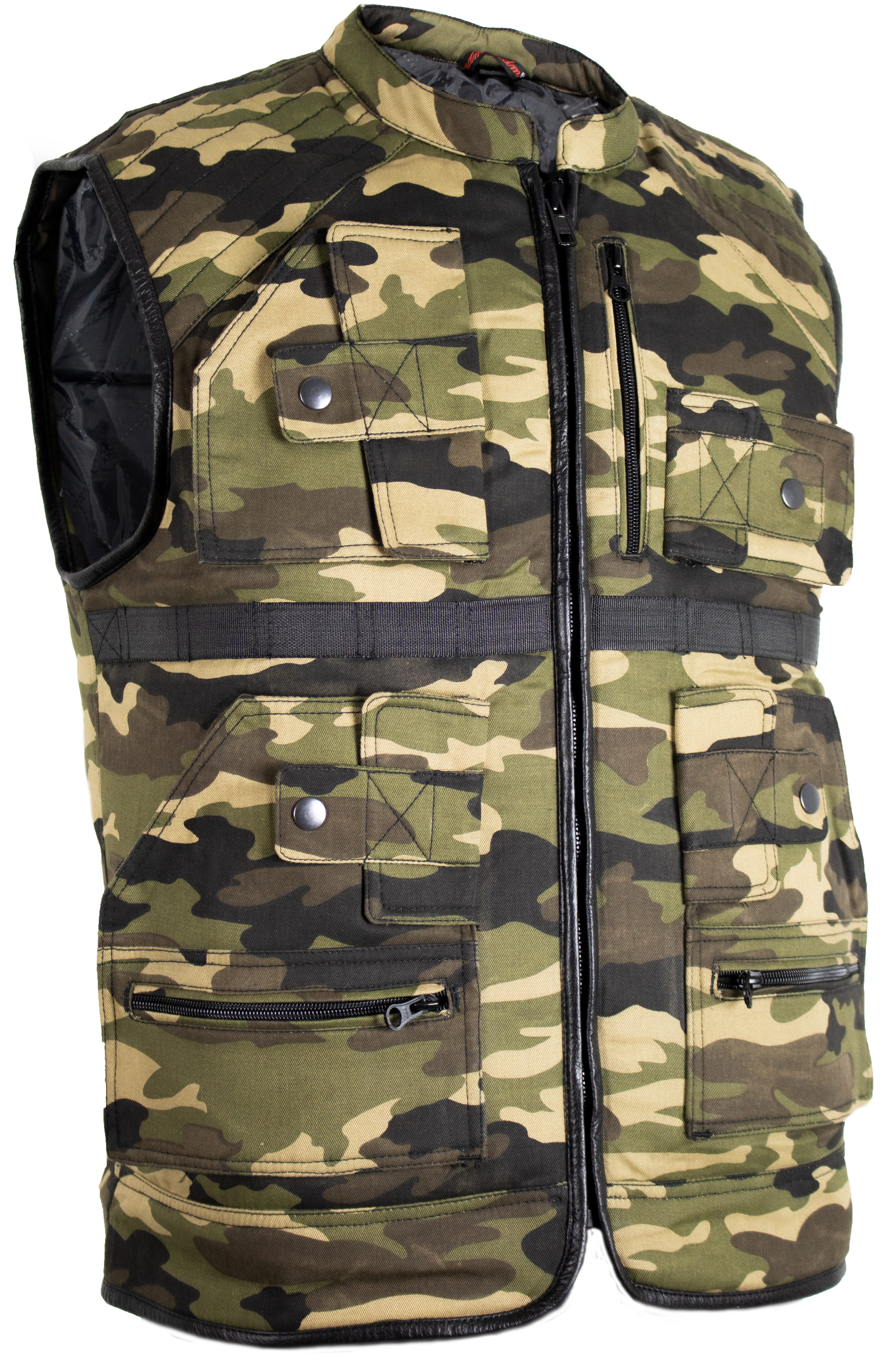 MDM Jagdweste Tactical Weste Camouflage Herren Outdoor Utility Weste Tarnmuster