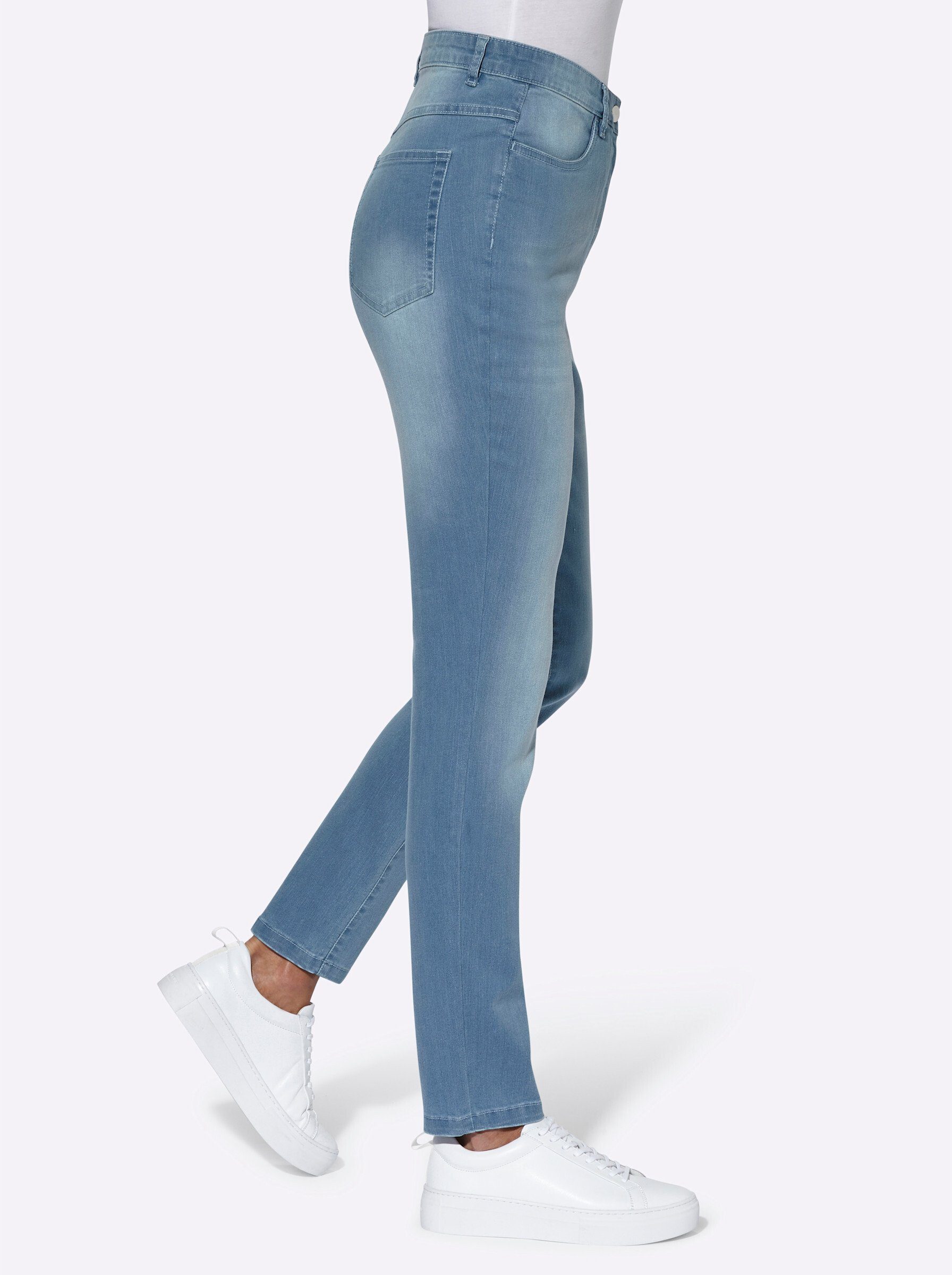 Sieh an! Bequeme Jeans blue-bleached