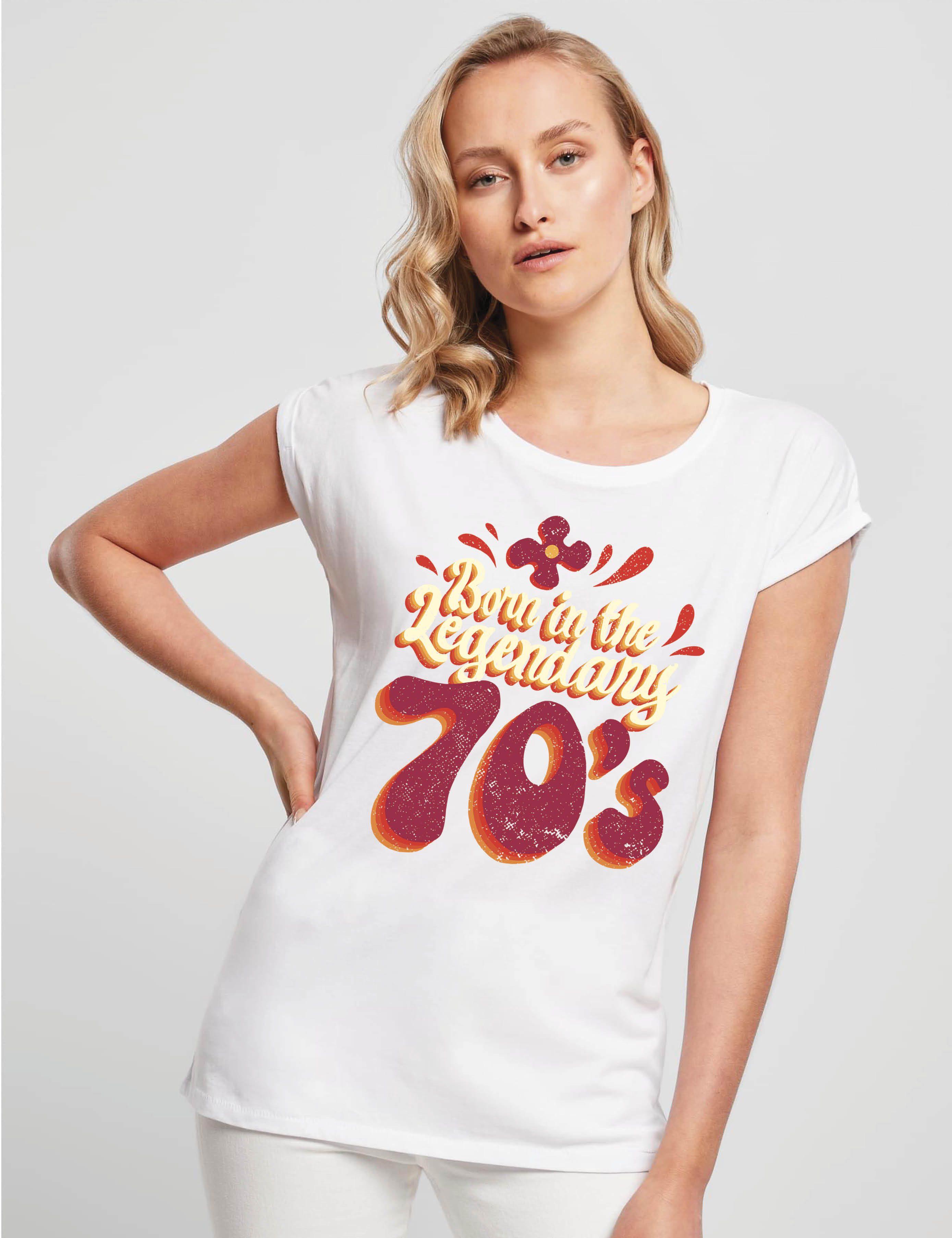Youth Designz Print-Shirt "Born in the Legendary 70s" Damen T-Shirt Stateme günstig online kaufen