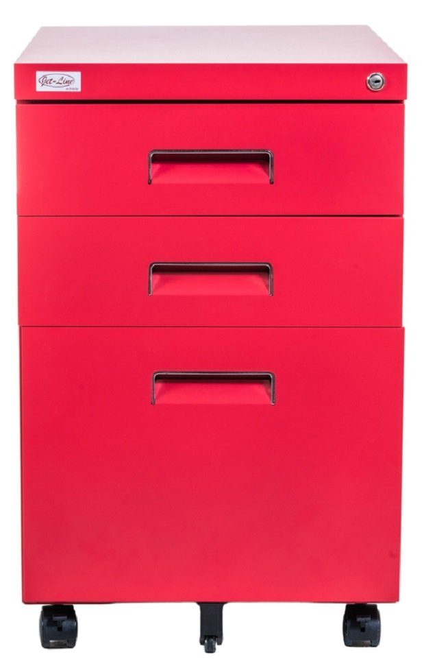 Jet-Line Rollcontainer Büro Rollcontainer 3 Schubladen Haengeregistratur