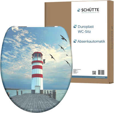 Schütte WC-Sitz Lighthouse, Duroplast, mit Absenkautomatik