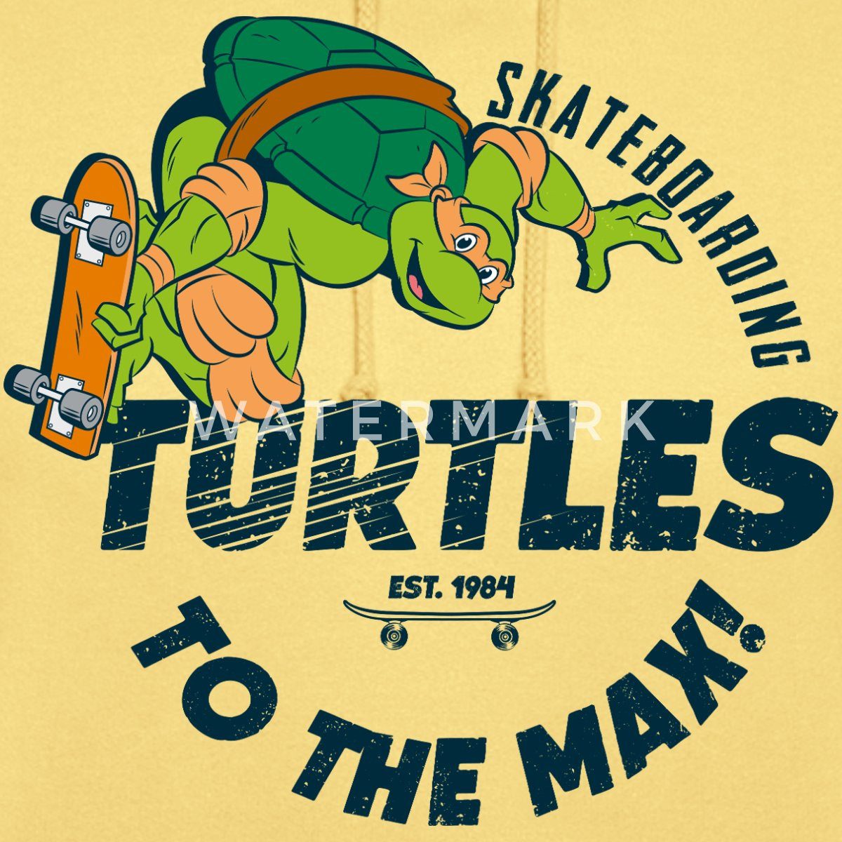 Spreadshirt Hoodie Ninja Turtles Skatboarding Turtles Unisex Hoodie (1-tlg)