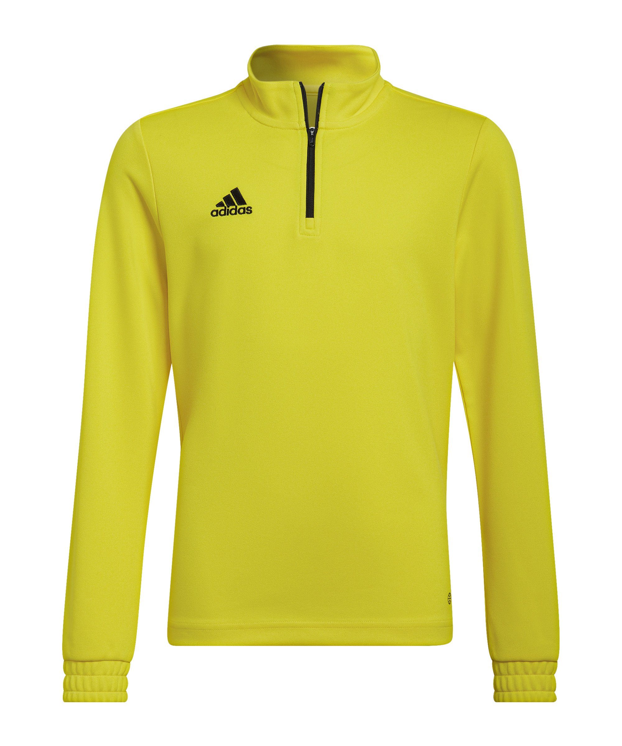 adidas Performance Sweatshirt Entrada 22 HalfZip Sweatshirt Kids gelbschwarzgelb