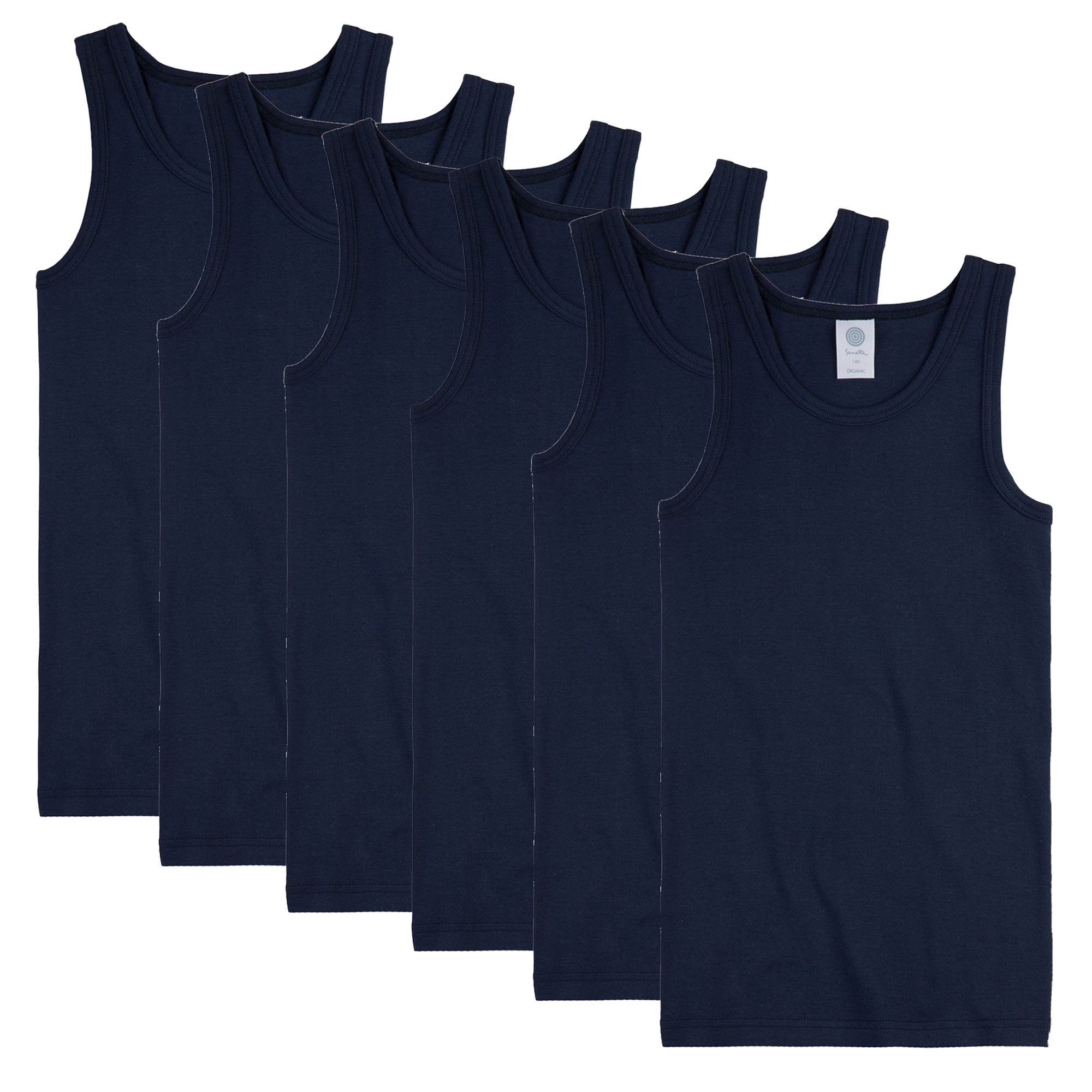 Unterhemd Jungen Unterhemd 6er Pack Baumwolle