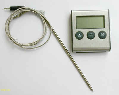 DIW Bratenthermometer Fleisch Braten Thermometer ET921 bis 250°C hitzefe