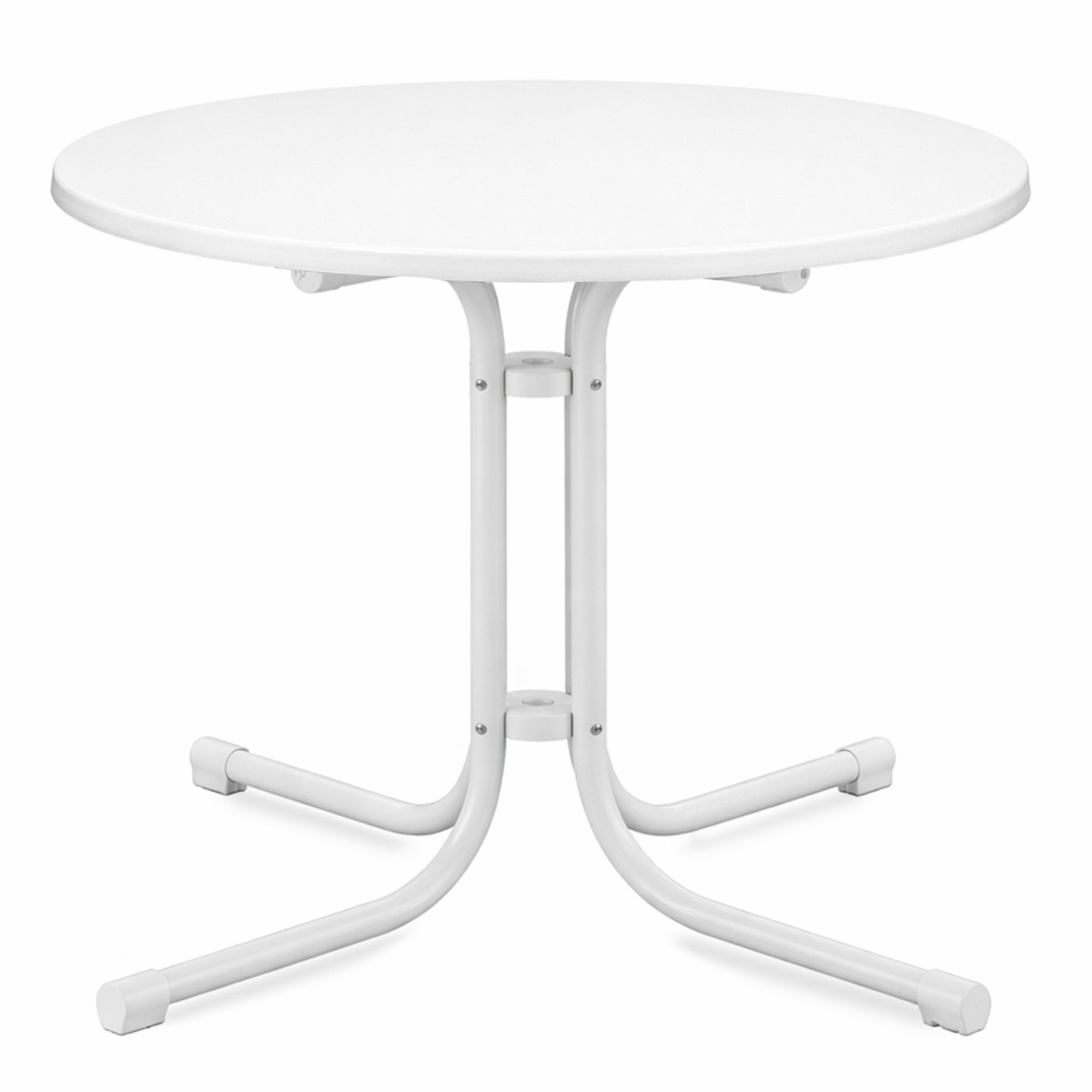 Beautissu Bistrotisch Bistrotisch Bistroni WP Ø70xH70cm Weiß, Campingtisch Partytisch Esstisch Gastro Bistroni